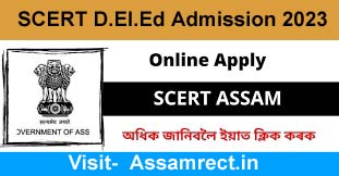 SCERT Assam D.El.Ed. Admission
